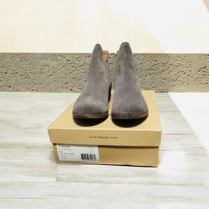 Lucky Brand Women's Charcoal Ankle Booties